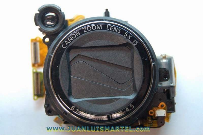 reparación cámaras digitales canon bloque de lente