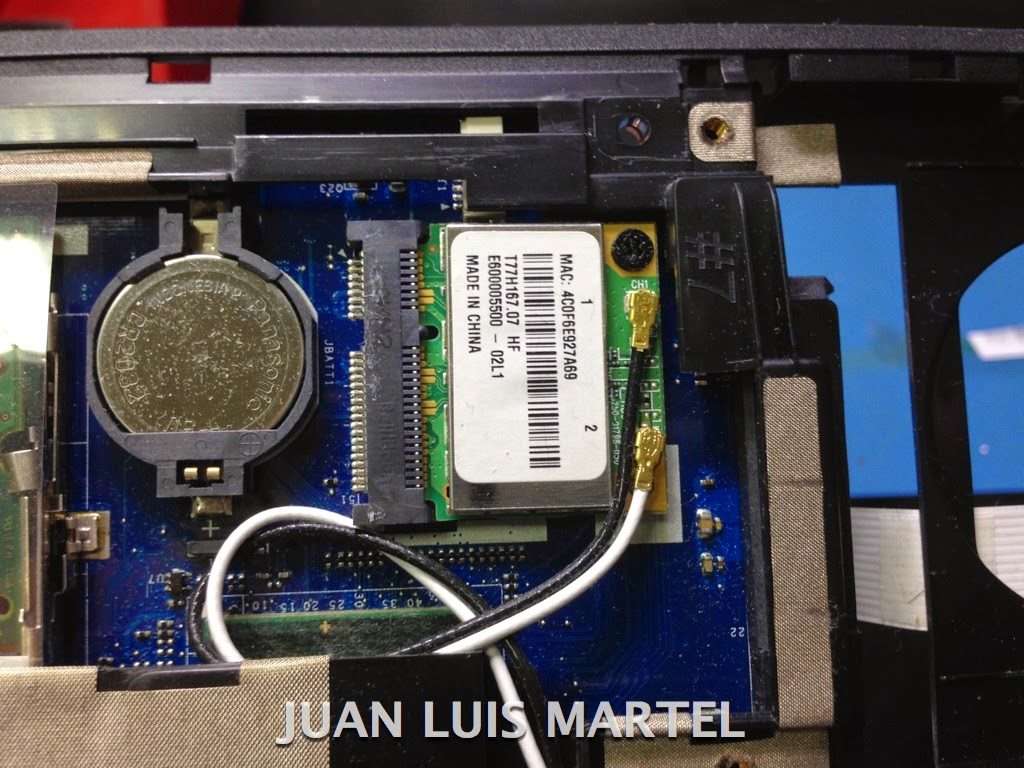 reparar portátil tarjeta wifi