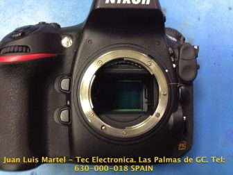 Reparación de camara de fotos DSLR Nikon modelo D800