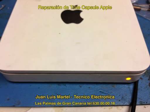 Reparar apple en Las Palmas Time Capsule averiado con led en Naranja. 