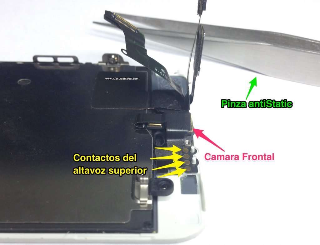 Reparación de speaker superior o receiver de iPhone en Las Palmas 