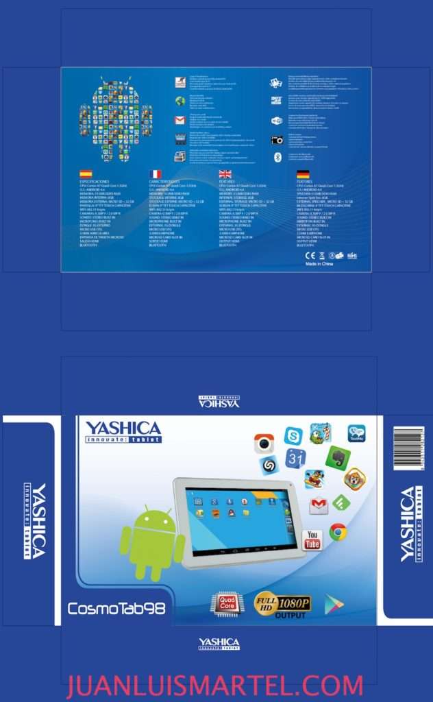 diseño de caja OEM tablet chino con android Juan Luis Martel